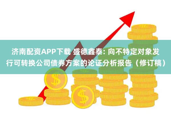 济南配资APP下载 盛德鑫泰: 向不特定对象发行可转换公司债券方案的论证分析报告（修订稿）